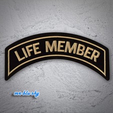 Large Life Member Tan Patch ~
