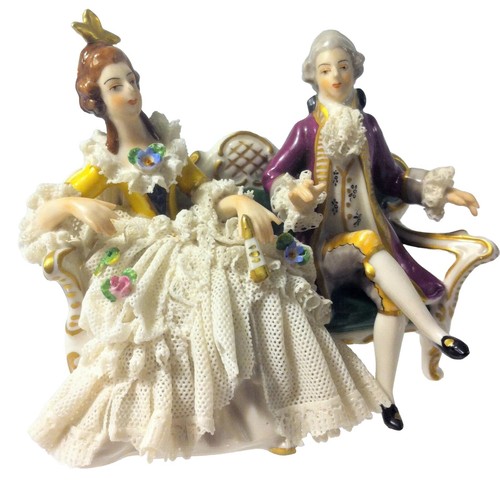 Couple porcelaine dresden - couple,