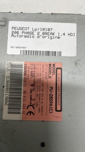Autoradio origine peugeot - autoradio,