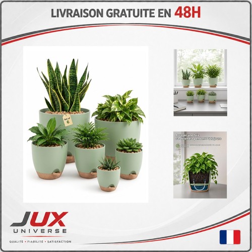 Bamworld lot pots fleurs - de,