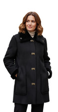 Manteau Court Hiver Femme "Et Dieu Créa La Femme" T. 40/42 Très Chaud Veste Tend