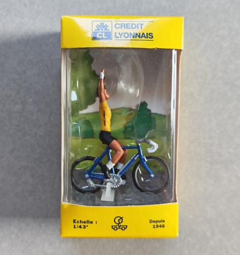 Miniature figurine cycliste