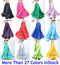 Skirts Cercle Satine Long Jupe Belly Dance Danse Orientale Danse Du Ventre Robe