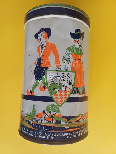 Boîte tôle lithographiée - tôle,
