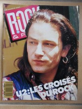 ROCK & FOLK N° 256 oct 1988 U2 KEVIN ROWLAND KISS THE CHURCH HUEY LEWIS STING