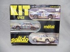 AJ539 SOLIDO 1/43 KIT METAL ALPINE A110 1600 Ref 181K 3 DECORS