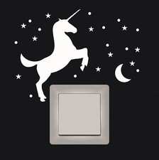 Autocollant mural WD licorne