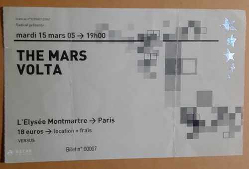 Ticket billet place concert - ticket,