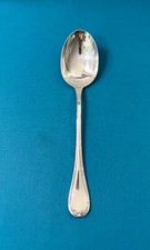 Cuillère de service à ragoût CHRISTOFLE modèle RUBANS CROISÉS métal argenté