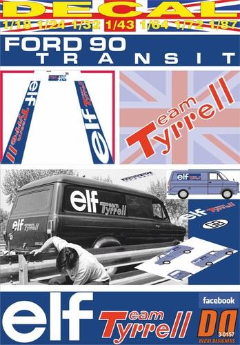 Decal ford transit team - ford,
