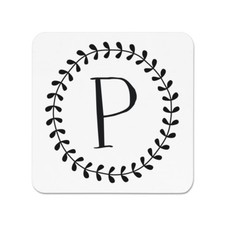 Lettre P Couronne Florale Alphabet Magnétique De Frigo - Fleurs