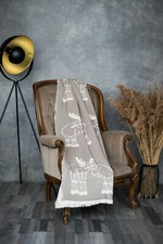 Couvre-lit 100 % coton motif