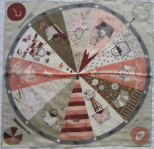 -Superbe Foulard LONGCHAMP  100% soie  TBEG vintage scarf 85 x 88 cm