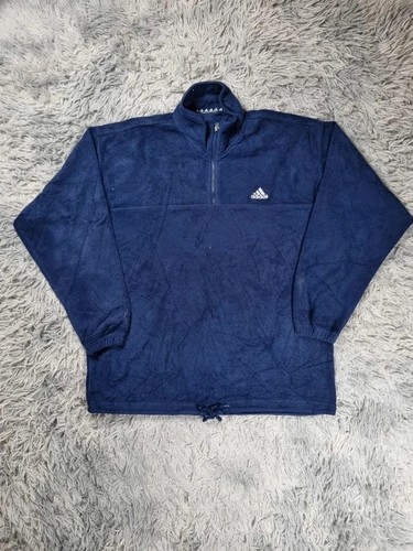 Polaire vintage adidas bleu - polaire,