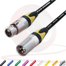 Van Damme Symetrique Micro Câble. Neutrik XLR à XLR Câbles. Jaune Coloré Bottes