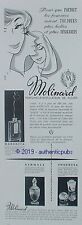 PUBLICITE MOLINARD PARFUM HABANITA NIRMALA CONCRETA FLEURS DE 1960 FRENCH AD PUB