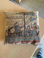 Coussin Tapisserie De Bayeux navigio marque Goblys France. bateau moyen âge