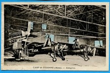 CPA : Camp de Sissone - Autogires