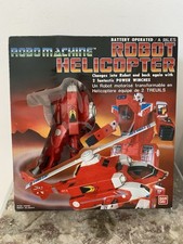 ROBO MACHINE ROBOT HELICOPTER JET HELI COMPLET EN BOITE BANDAI MIB 1985 ÉTAT !