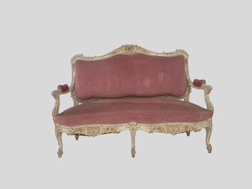 Canapé banquette louis - canapé, en