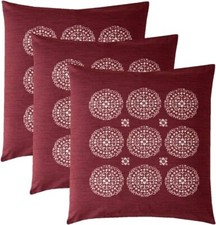 Lot de 5 housses de coussin japonaises Zabuton design Dynasty Enji 55 × 59 cm