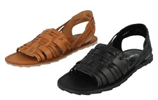 Sandales Slingback En Cuir Pour Homme Noires Ou Brunes :A0R061