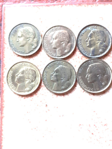 6pieces 20francs annees - de,
