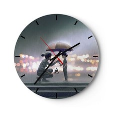 Horloge murale en verre
