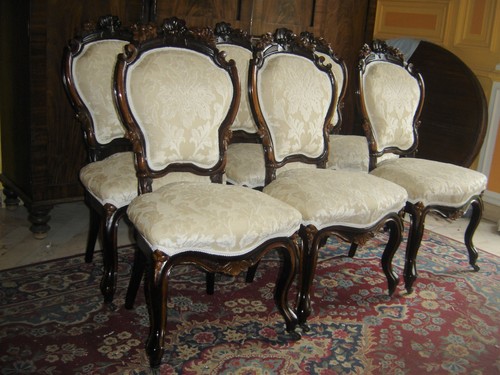 Suite chaises d époque - 6, d'époque