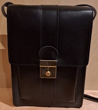 Sacoche Noire à Bandoulière avec clé - NEUF - Vintage