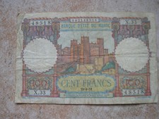 MAROC  BILLET DE 100 FRANCS