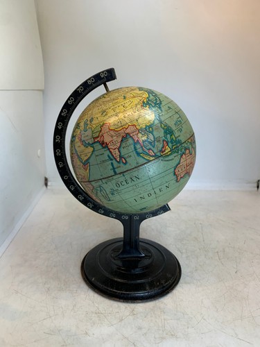 Ancien globe terrestre tole - ancien,