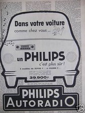 PUBLICITÉ 1958 PHILIPS