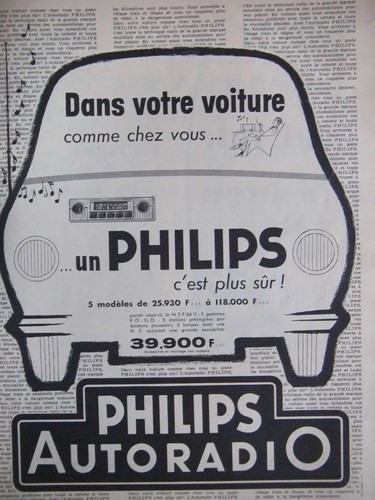 Publicité 1958 philips - 1958,