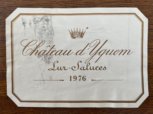 étiquette château yquem - château, d’yquem