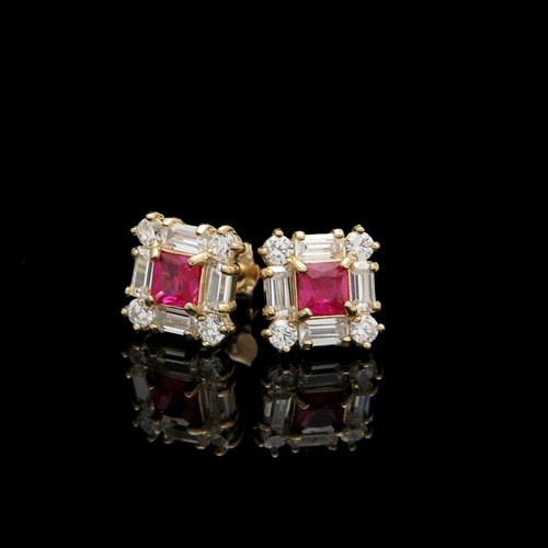 1ct princesse rubis baguette - princesse,