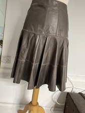 Jupe en cuir noir Graeme I