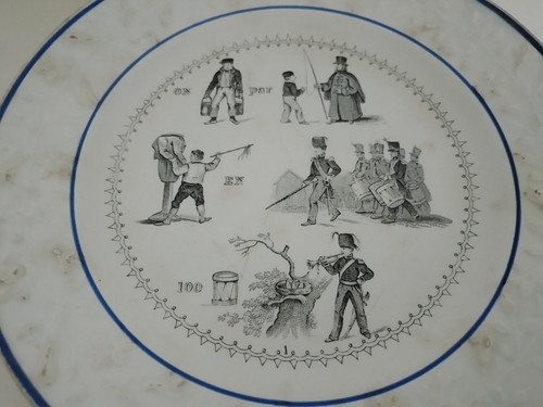 Assiette rebus faience choisy - assiette,