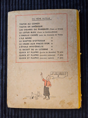 Tintin crabe aux pinces - tintin, le