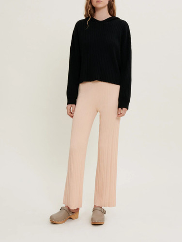 Maje women pink ribbed knit - maje, women's