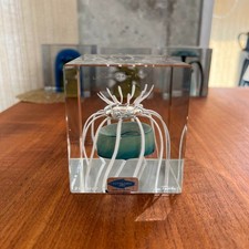 Iittala Nuutajarvi Oiva Toikka 1990 Annual Cube