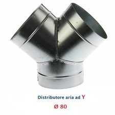 Raccord en Y, diamètre 80 mm