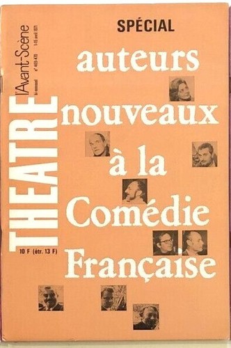Avant scène - (theÂtre), l'avant-scène