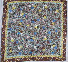 -Authentique Foulard KENZO   soie TBEG vintage SCARF