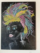 Street Art  Pop Art Abstrait Graffiti Acrylique Sur Toile 70x50 Signée Main