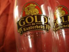 Pour collection vintage 3 verre à biéres GOLD KANTERBRAUN 