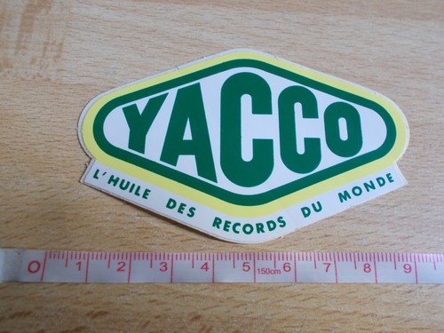 Autocollant yacco l - autocollant, l'huile