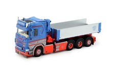 TEKNO, SCANIA R porteur avec grue 8x4 JORGEN NIELSEN, échelle 1/50, TEK81598