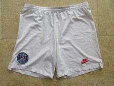 Short PSG PARIS SAINT-GERMAIN football NIKE blanc L