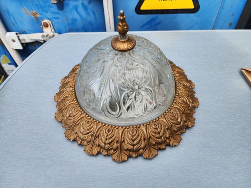 Plafonnier vintage verre - plafonnier, en